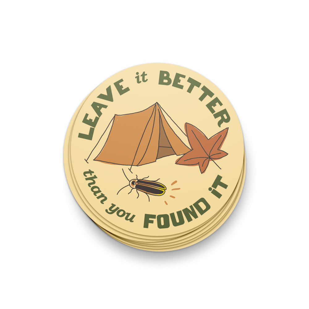 Leave It Better Than You Found It Sticker - United State of Indiana