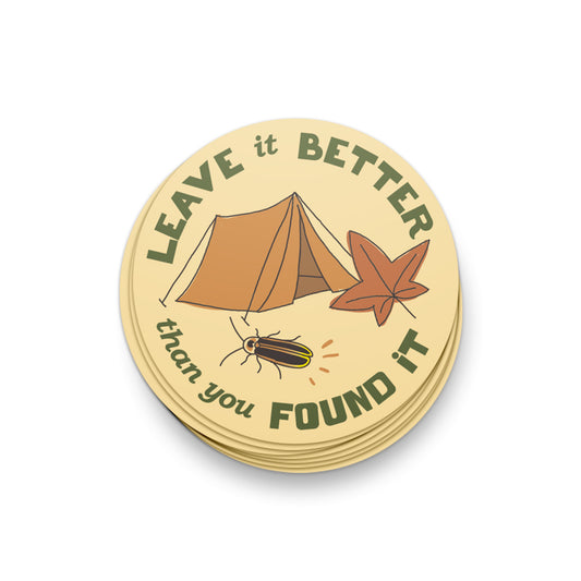 Leave It Better Than You Found It Sticker - United State of Indiana