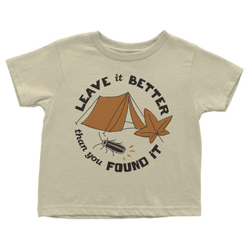 Leave It Better Than You Found It Toddler Tee - United State of Indiana