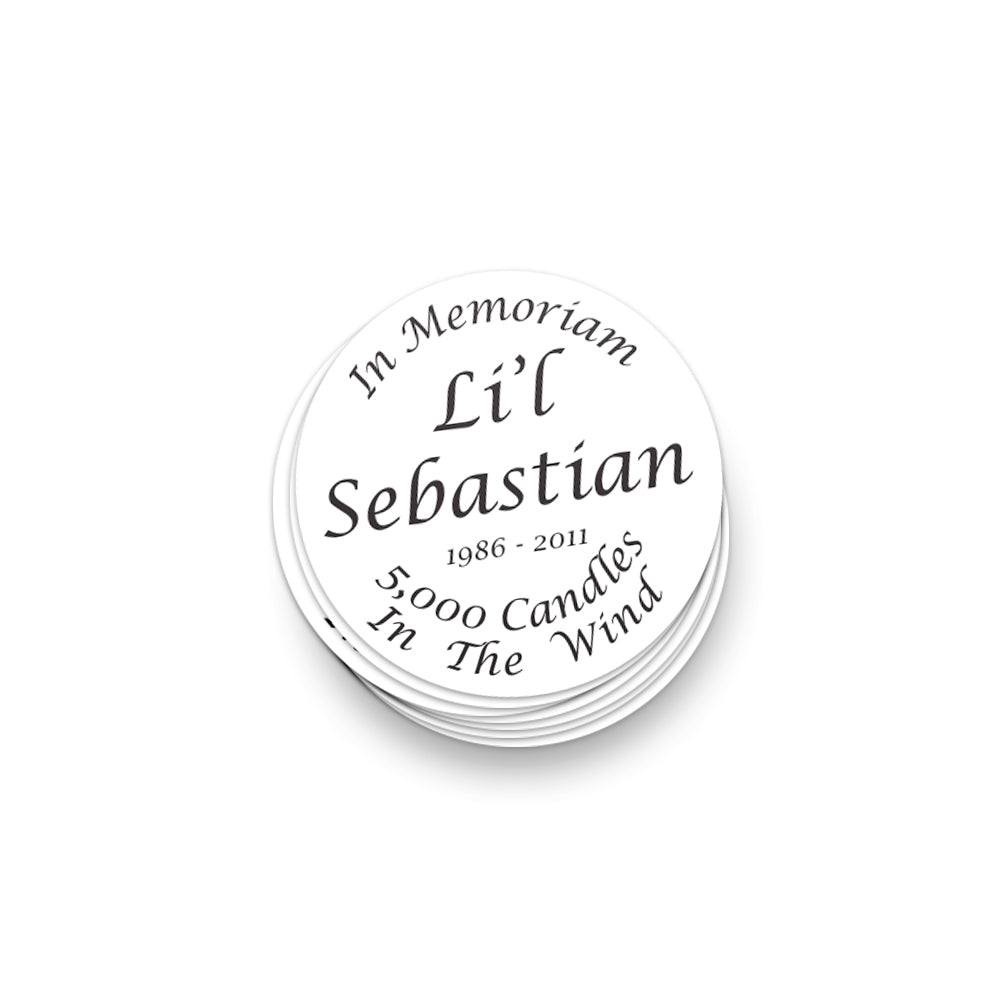Lil' Sebastian Memorial Sticker - United State of Indiana