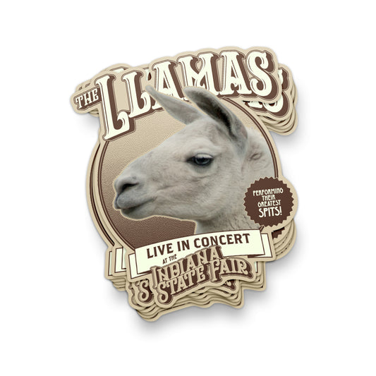 Live in Concert: The Llamas  Sticker ***CLEARANCE***