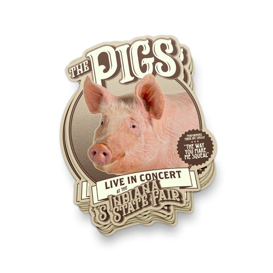 Live in Concert: The Pigs Sticker ***CLEARANCE***