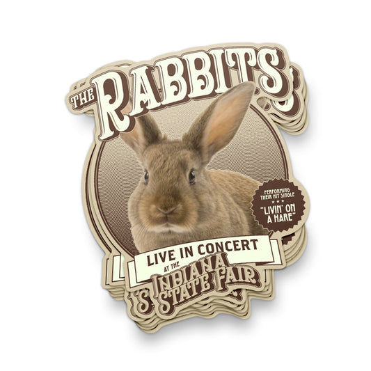 Live in Concert: The Rabbits Sticker ***CLEARANCE***