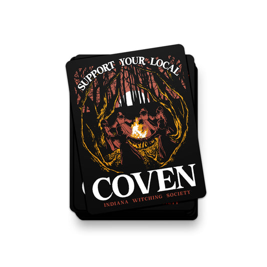 Support Your Local Coven Sticker - United State of Indiana