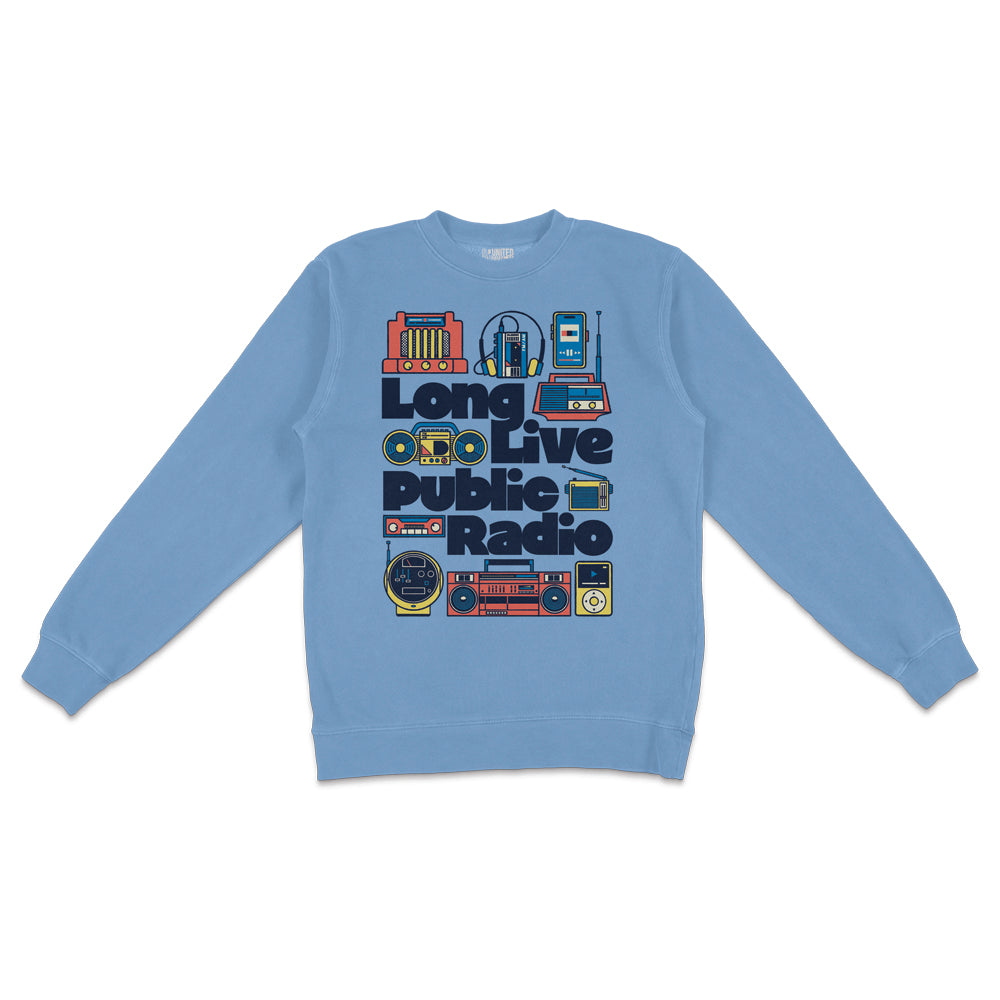 Long Live Public Radio Crewneck - United State of Indiana