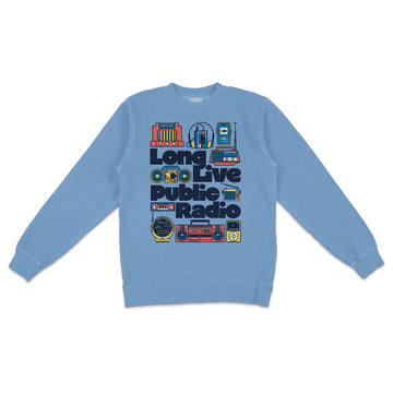 Long Live Public Radio Crewneck - United State of Indiana