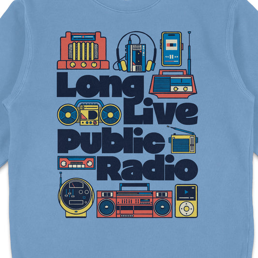 Long Live Public Radio Crewneck - United State of Indiana