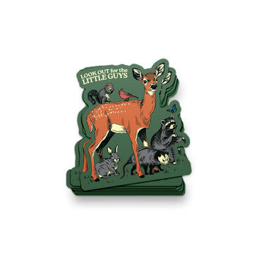 Look Out for the Little Guys Sticker