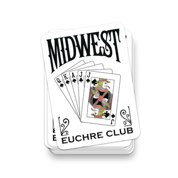 Midwest Euchre Club Sticker - United State of Indiana