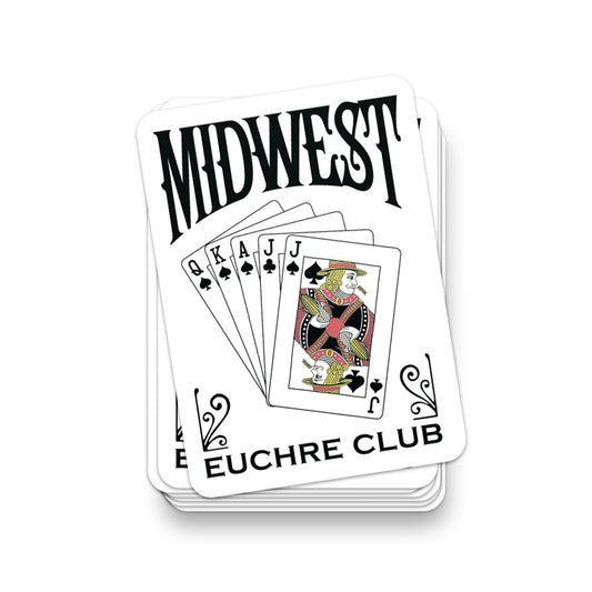 Midwest Euchre Club Sticker - United State of Indiana
