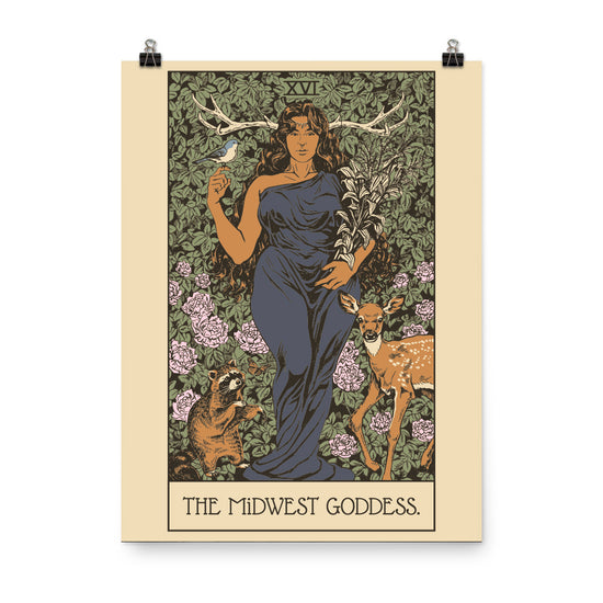 Midwest Goddess Poster - United State of Indiana
