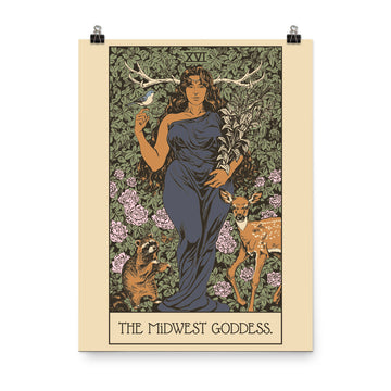 Midwest Goddess Poster - United State of Indiana