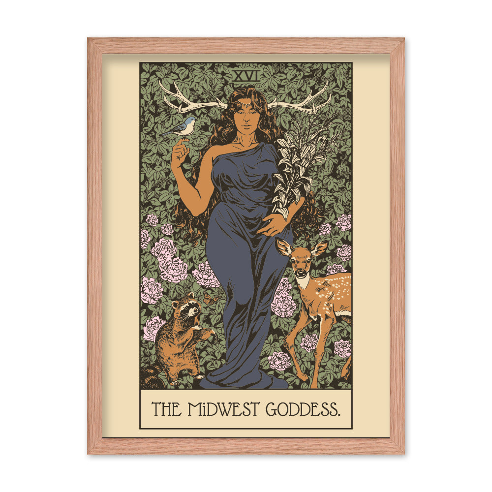 Midwest Goddess Poster - United State of Indiana