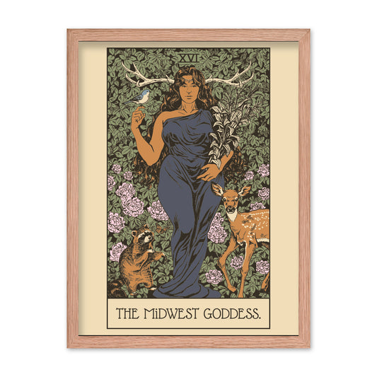 Midwest Goddess Poster - United State of Indiana