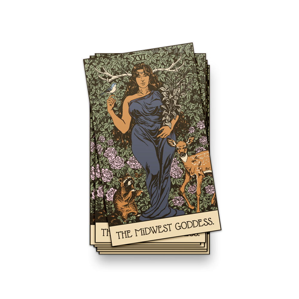 Midwest Goddess Sticker - United State of Indiana