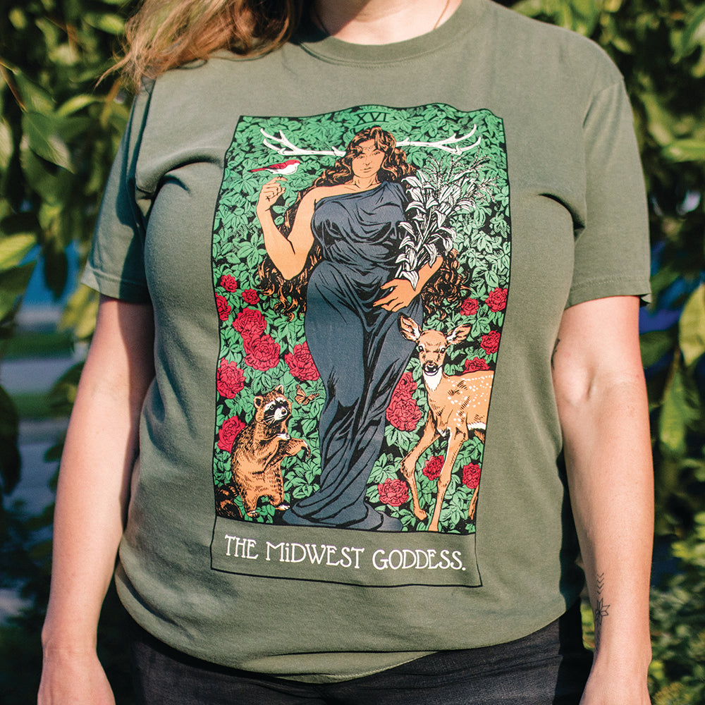 Midwest Goddess Tee - United State of Indiana