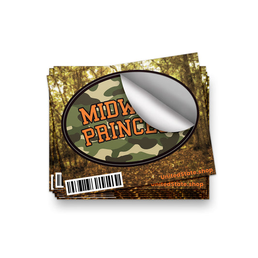 Midwest Princess Camo Sticker