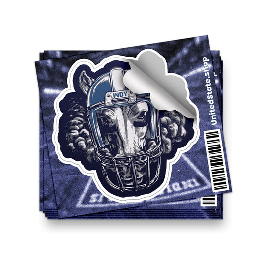 Indy Football Sticker