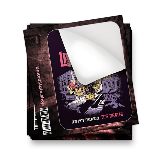 Night of the Living Pizza Sticker - United State of Indiana