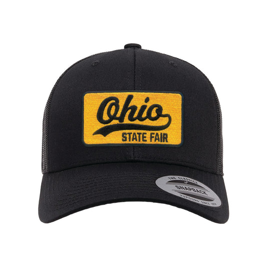 OSF Black and Gold Retro Trucker Cap