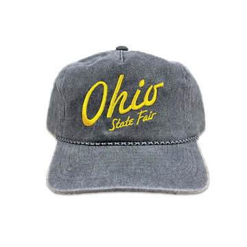 OSF Retro Script Embroidered Rope Cap
