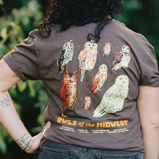 Owls of the Midwest Tee - United State of Indiana