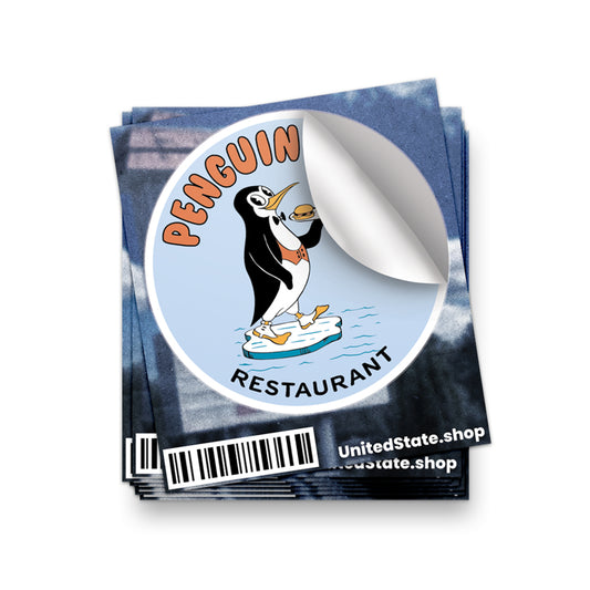 Penguin Point Sticker