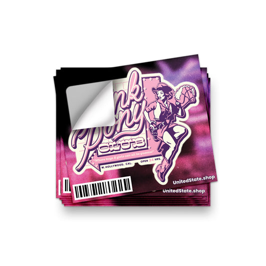 Pink Pony Club Sticker - United State of Indiana