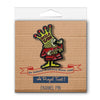 Pizza King Enamel Pin - United State of Indiana
