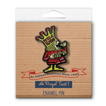 Pizza King Enamel Pin - United State of Indiana