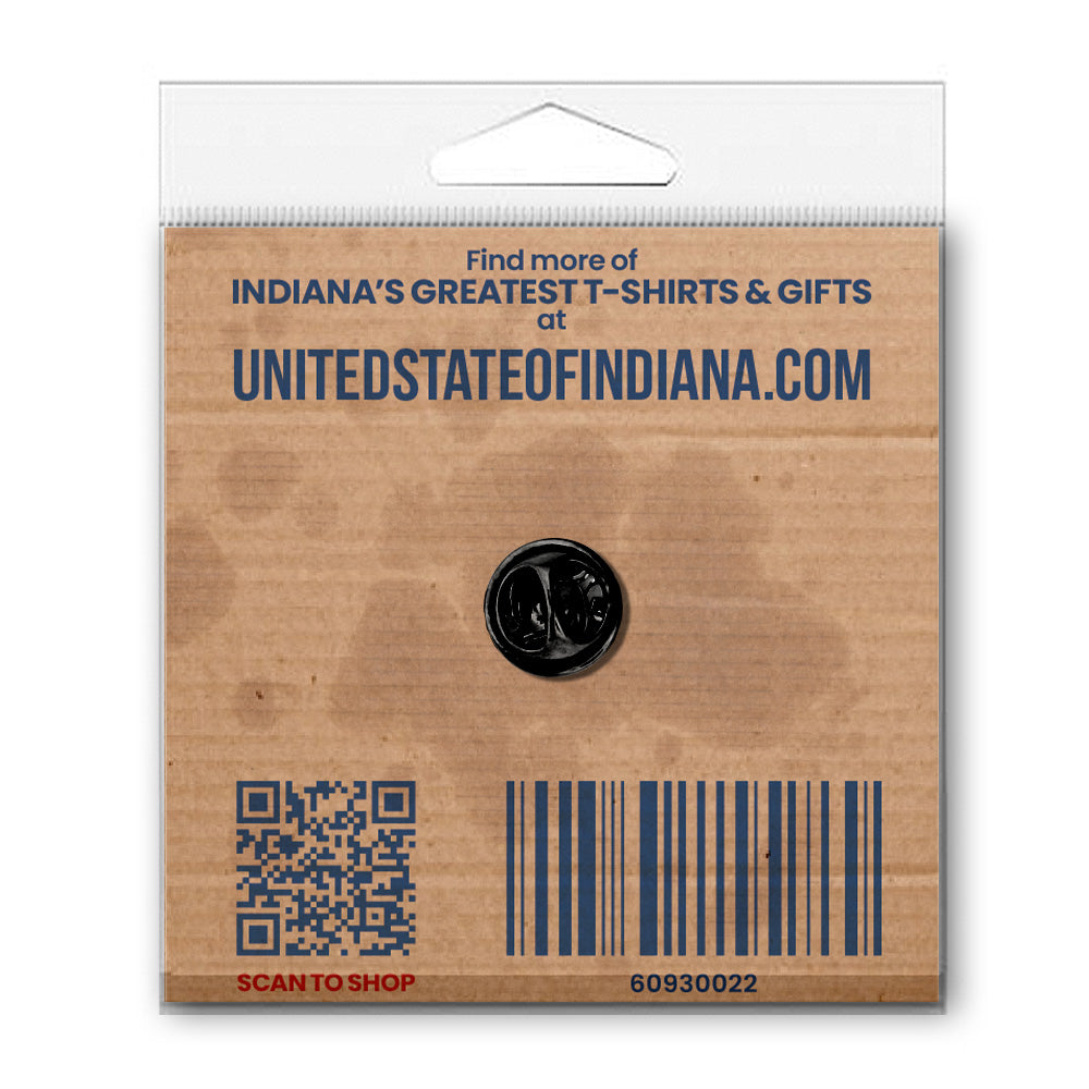 Pizza King Enamel Pin - United State of Indiana