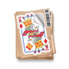 Pizza King Playing Card Sticker