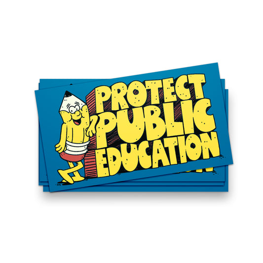 Public Education Rocks! Sticker - United State of Indiana