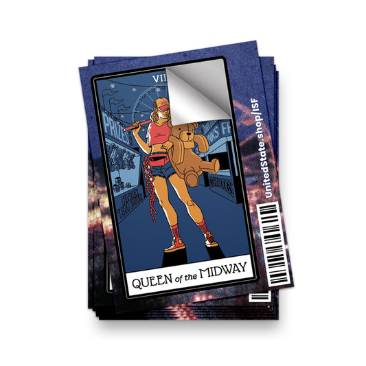Queen of the Midway Sticker
