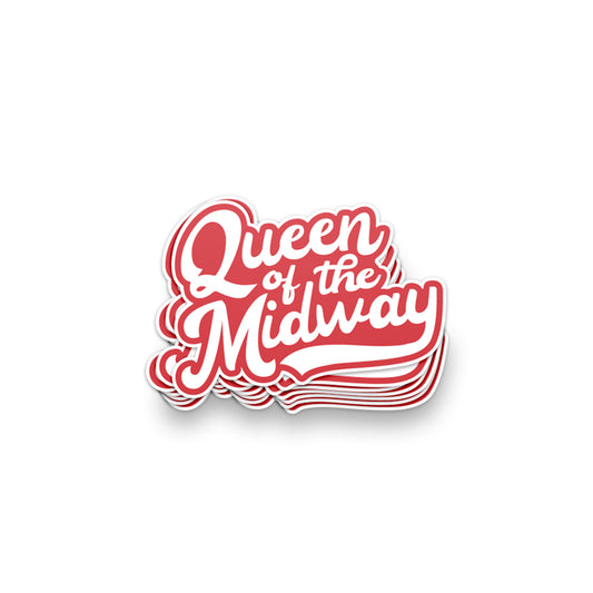 Queen of the Midway Wordmark Sticker