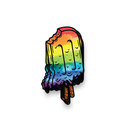Rainbow Hoosiersicle Sticker - United State of Indiana
