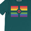 Rainbow Indy Flag Tee ***CLEARANCE*** - United State of Indiana