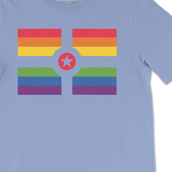 Rainbow Indy Flag Tee ***CLEARANCE*** - United State of Indiana
