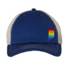 Rainbow State Mesh Trucker Cap - United State of Indiana