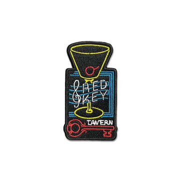 Red Key Tavern Neon Sign Patch - United State of Indiana