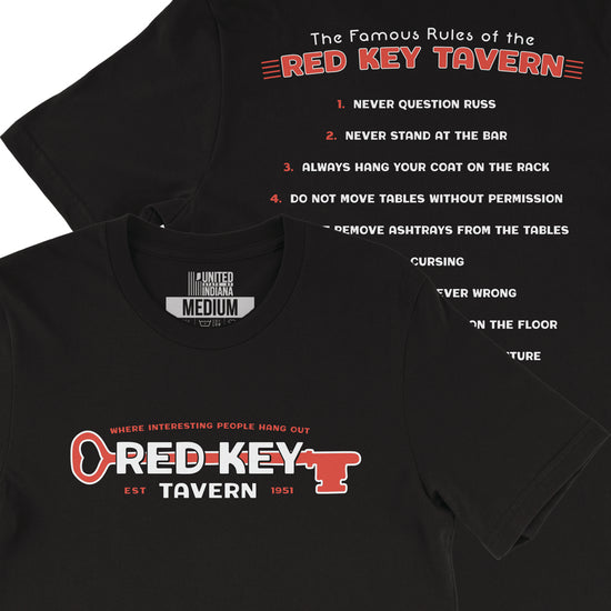Red Key Rules Tee - United State of Indiana