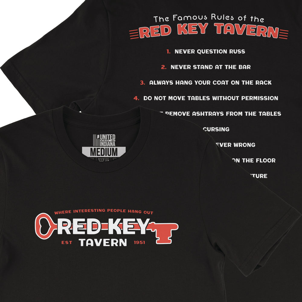 Red Key Rules Tee - United State of Indiana