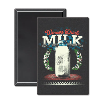 Retro Winners Drink Milk Magnet - United State of Indiana