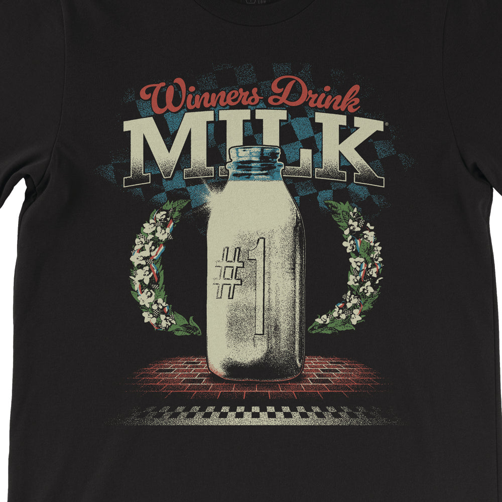 Retro Winners Drink Milk Tee - United State of Indiana
