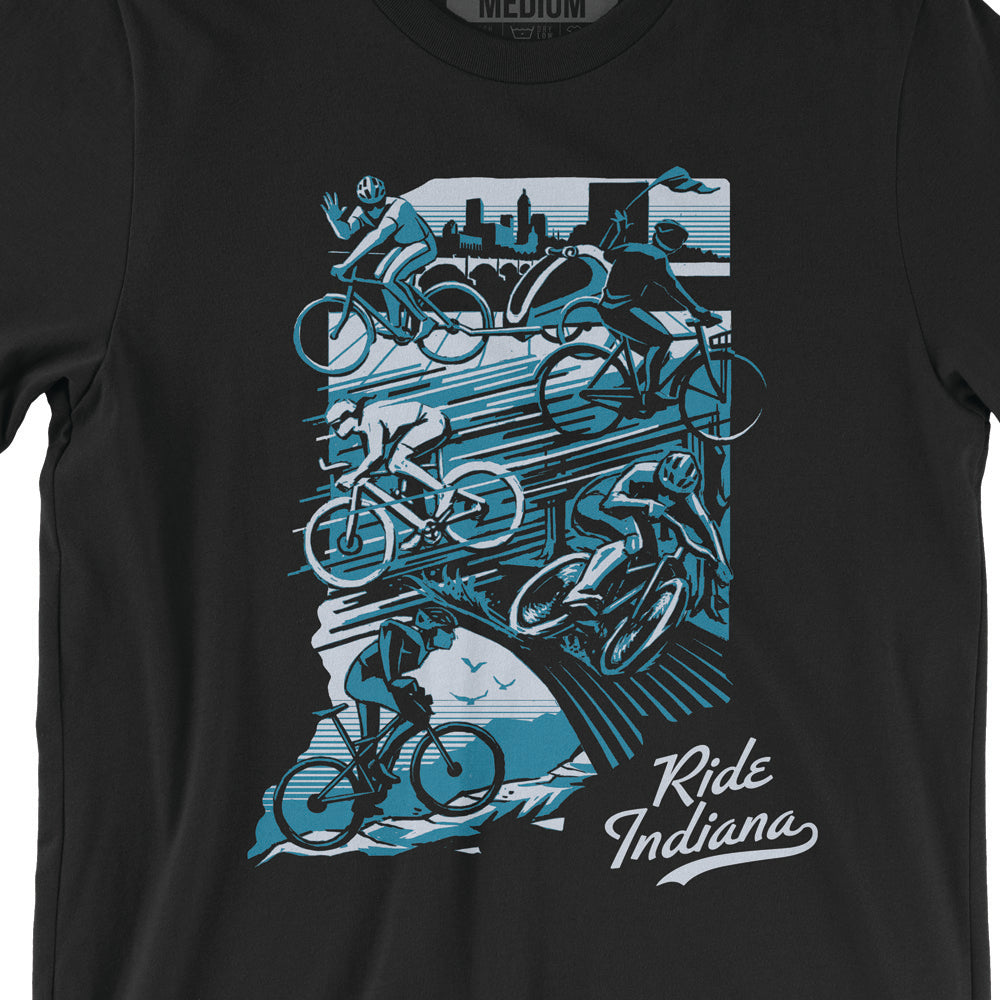 Ride Indiana Your Way Tee - United State of Indiana