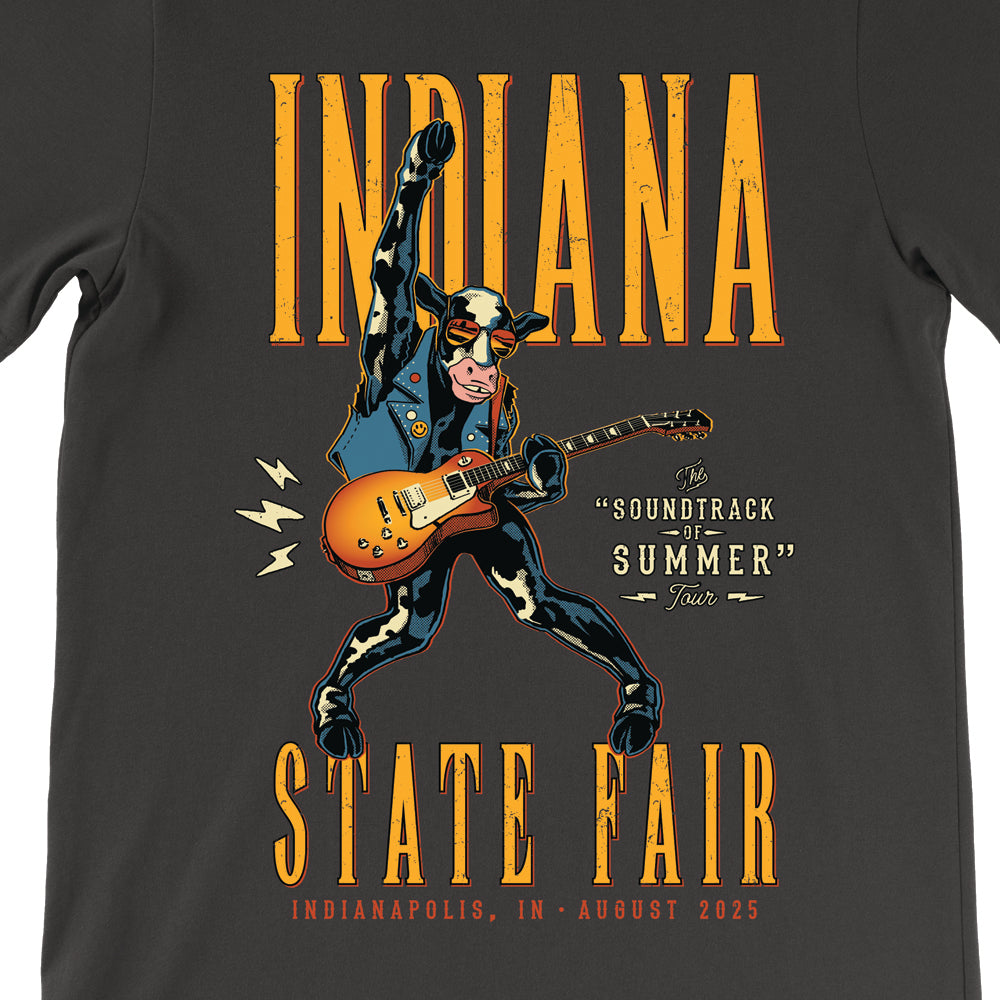 Rock 'n' Roll Cow Tee ***CLEARANCE*** - United State of Indiana