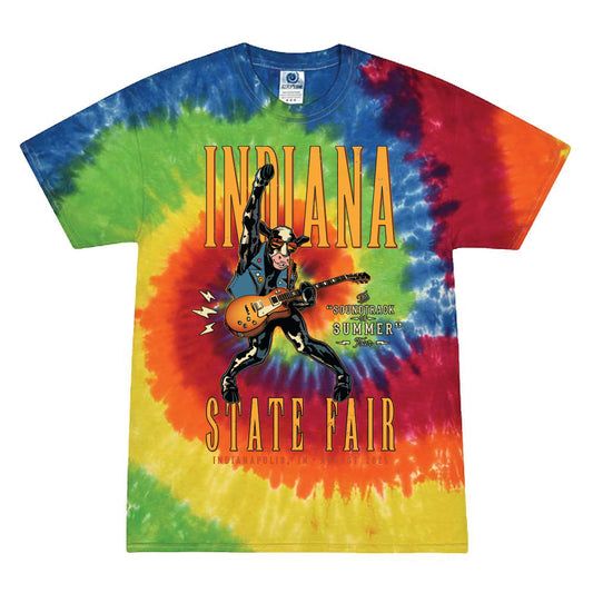 Rock 'n' Roll Cow Tie Dye Tee ***CLEARANCE*** - United State of Indiana