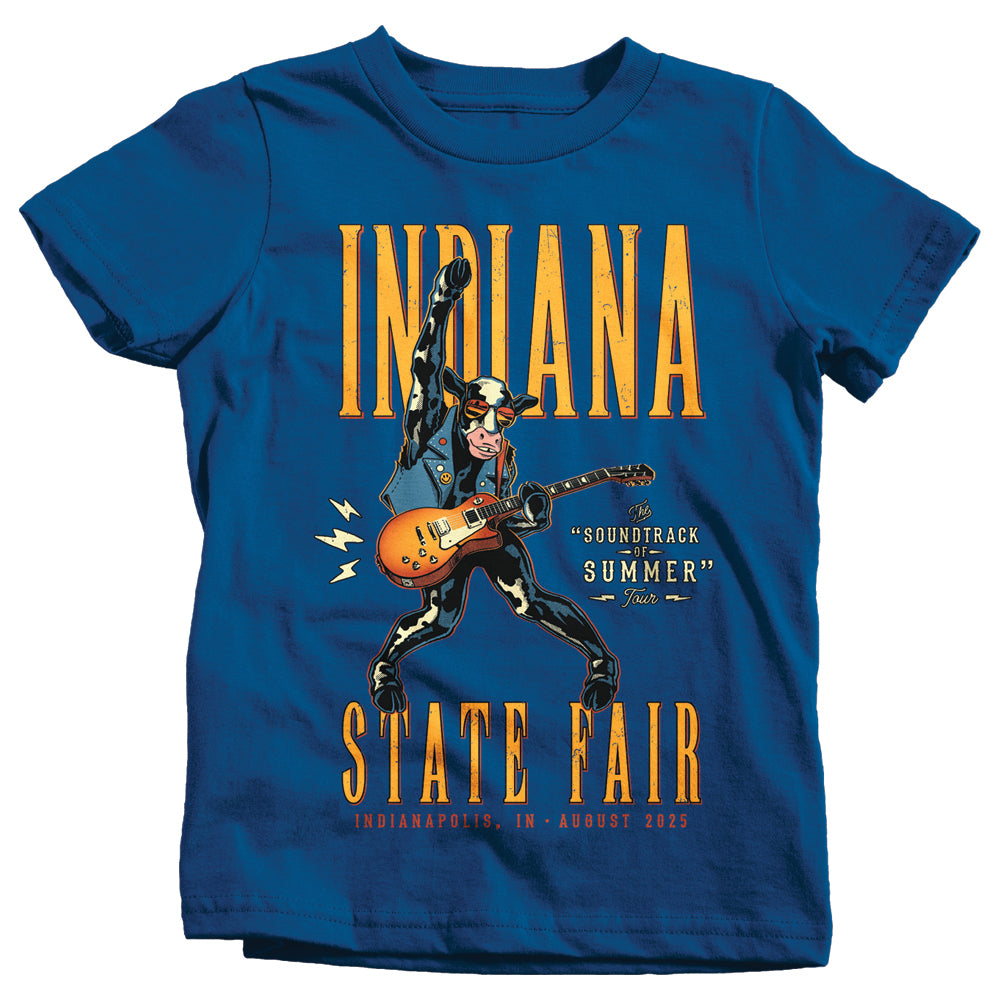 Rock 'n' Roll Cow Youth Tee ***CLEARANCE*** - United State of Indiana