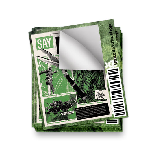 Say No to Invasive Plants Sticker - United State of Indiana