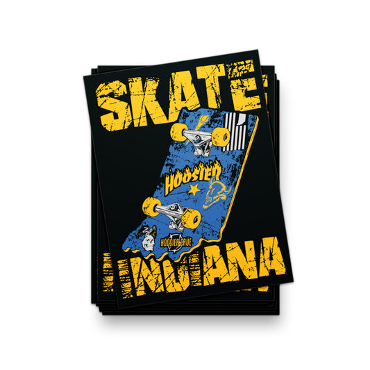 Skate Indiana Sticker - United State of Indiana